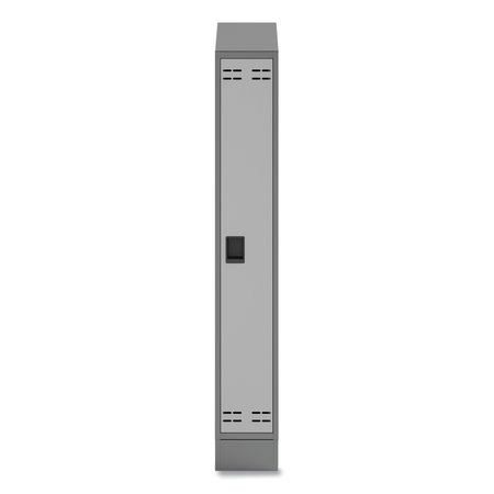 Safco Single Continuous Metal Locker Base Addition, 11.7w x 16d x 5.75h, Gray 5519GR